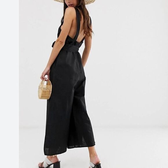 SEAFOLLY Cross Back JUMPSUIT! black, NWOT, SIZE Medium - Picture 1 of 11